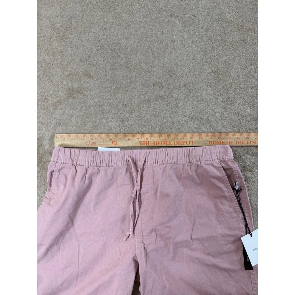 Onia Stretch Twill Pull On‎ Shorts Mens Size XL Baked Clay Pink Performance NEW